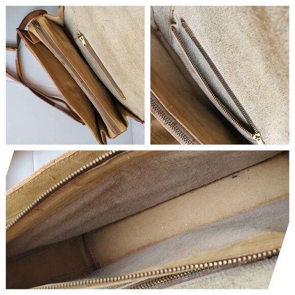 Vtg Mexican Hand Tooled Leather Bag Horses Roses Retro Boho Hippie Artsy Artisan - Picture 11 of 13